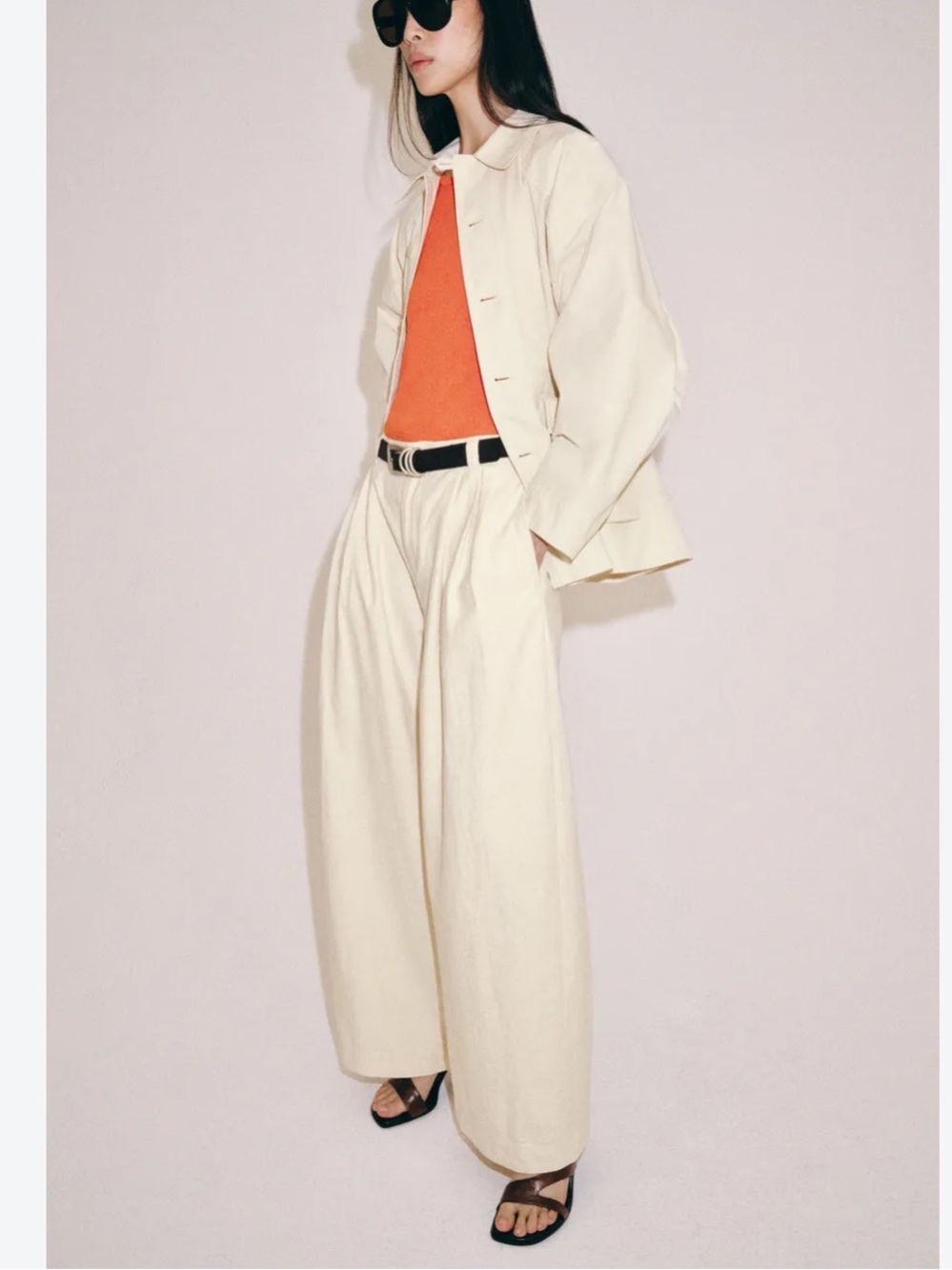Zara collection oversized trousers